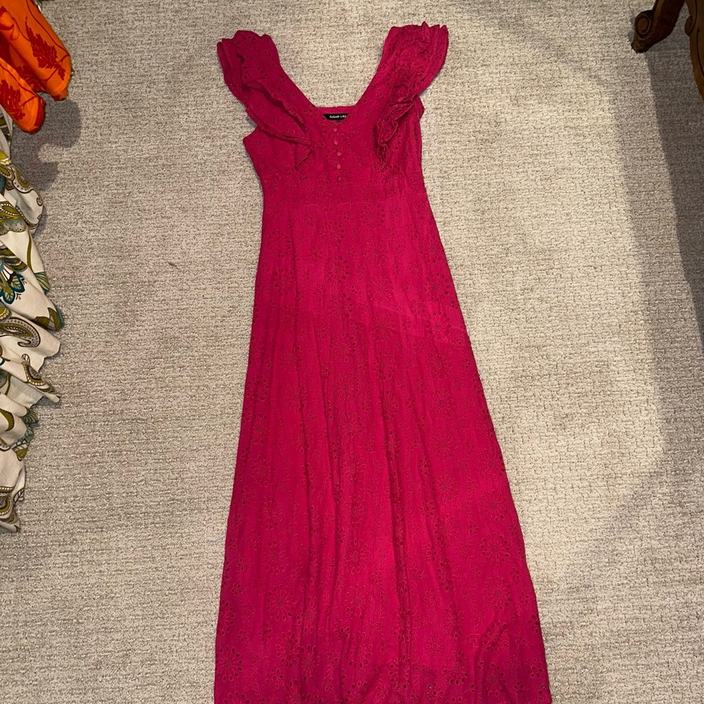 Sugarlips Eyelet Maxi Dress